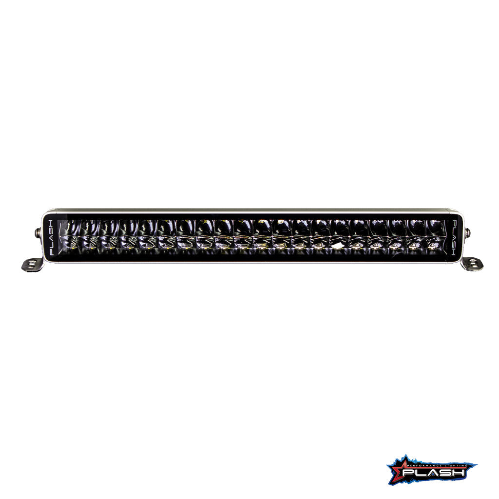 Plash - X2-Series 20" LED Light Bar - White, 16,800lm, 9-32V, 200W, IP67, 6000K, Cool White (X2-20-WHT)