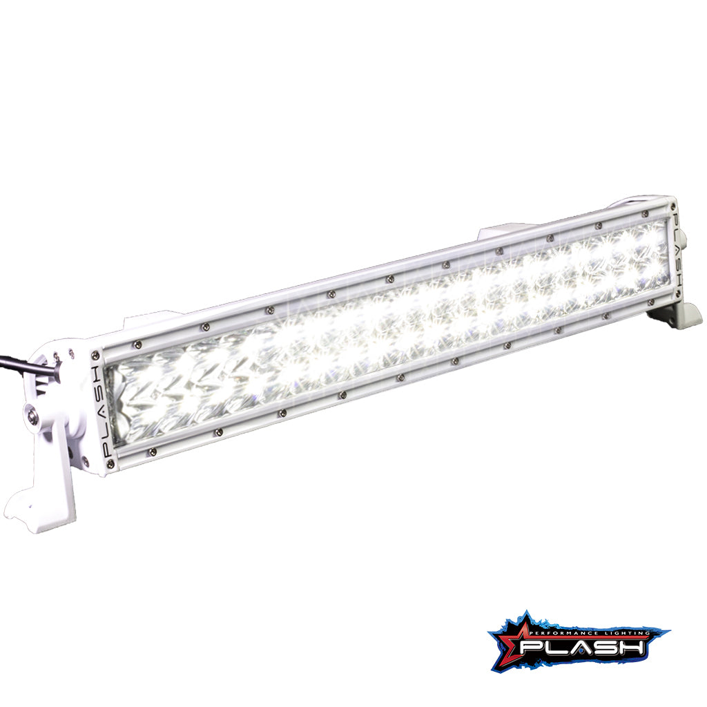 Plash - XX-Series 20" LED Light Bar - White, 5W, 23600lm, 6000K, Cool White, 9-36V, IP68 (XX-20-5W-WHT)