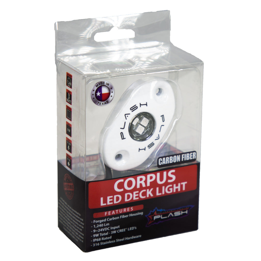 Plash - CORPUS LED Deck Light - White, Cool White, 9W, IP68 (CF-RL-WHT-S-WHT)
