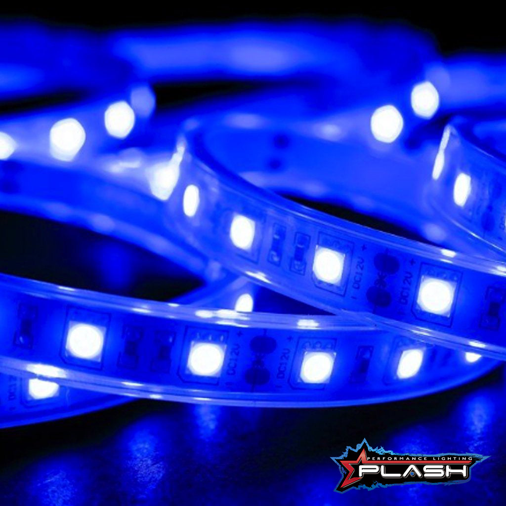 Plash - Waterproof Flexible Light Strip - IP68, 12V, Blue, 2ft (FLS-BL-68-2FT)