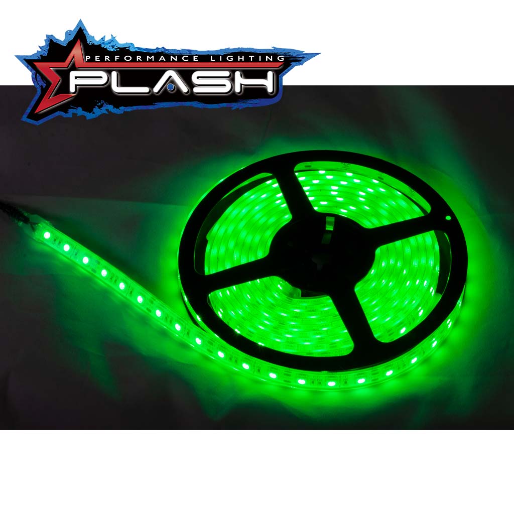 Plash - Waterproof Flexible Light Strip - IP68, 12V, Green, 2ft (FLS-GR-68-2FT)