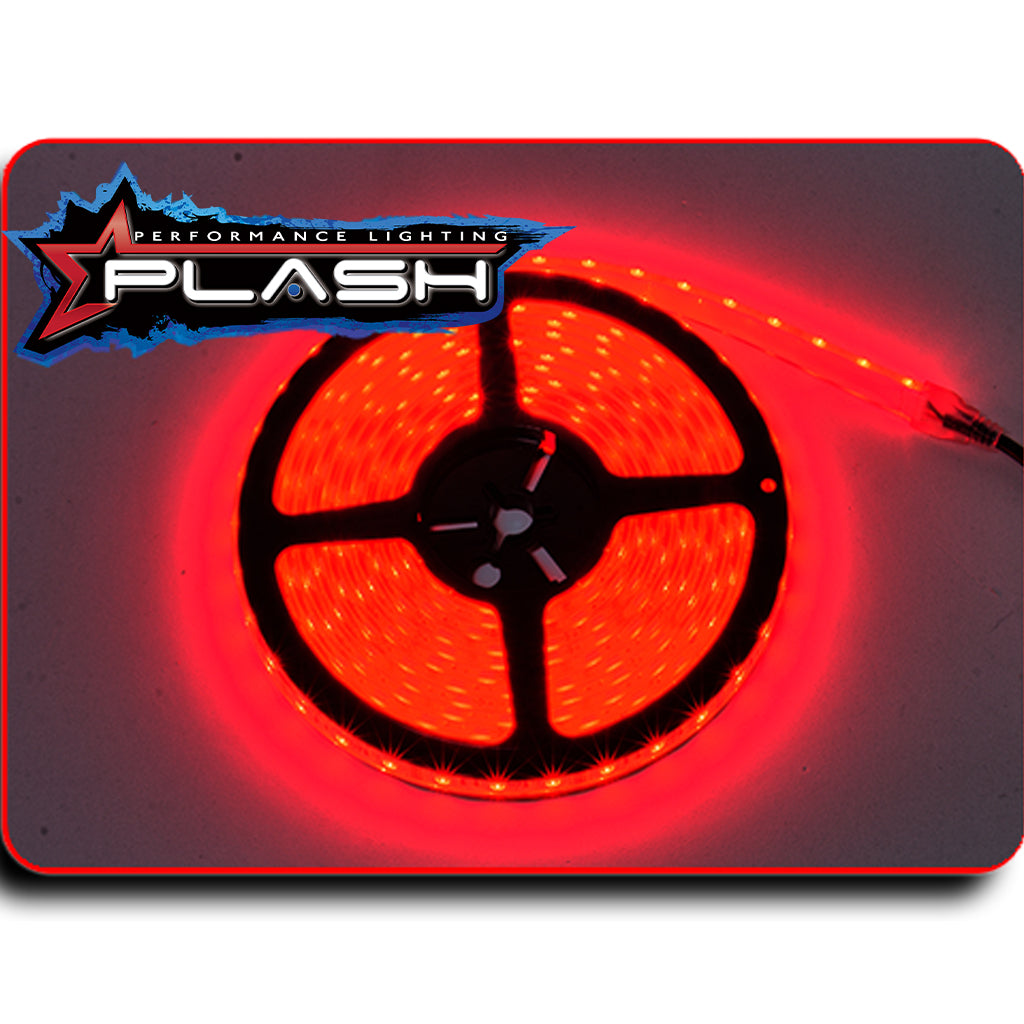Plash - Waterproof Flexible Light Strip - IP68, 12V, Red, 2ft (FLS-RD-68-2FT)