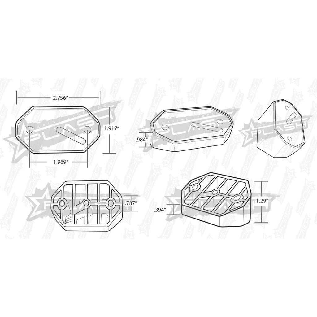 Plash - Angle Mount - for Deck Lights/Rock Lights (RL-ANGLE-MOUNT)