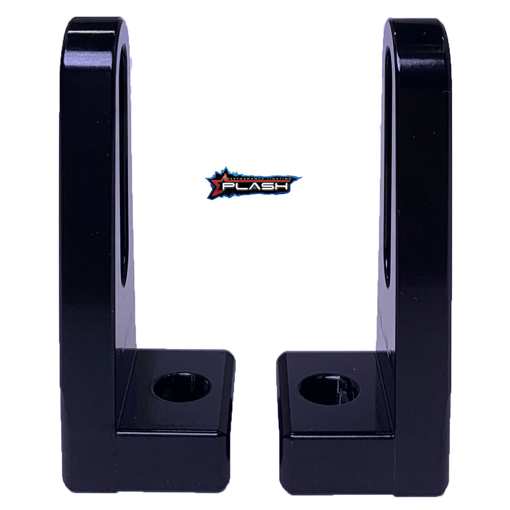 Plash - Billet Aluminum Light Bar "L" Mount - 0.375" Slot, Pair