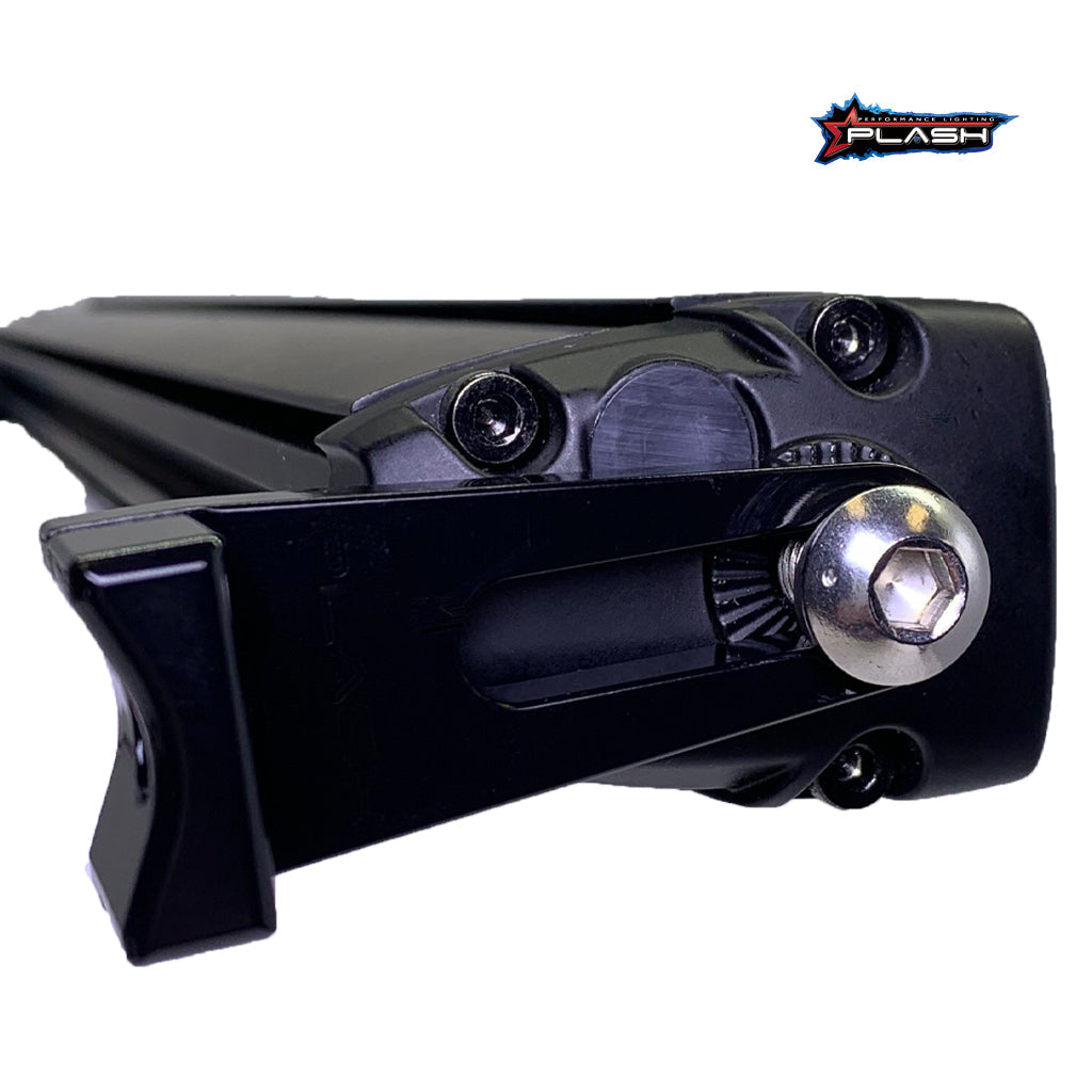 Plash - Billet Aluminum Light Bar "L" Mount - 0.375" Slot, Pair