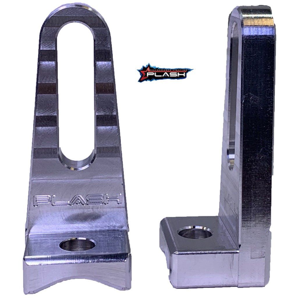 Plash - Billet Aluminum Light Bar "L" Mount - 0.375" Slot, Pair