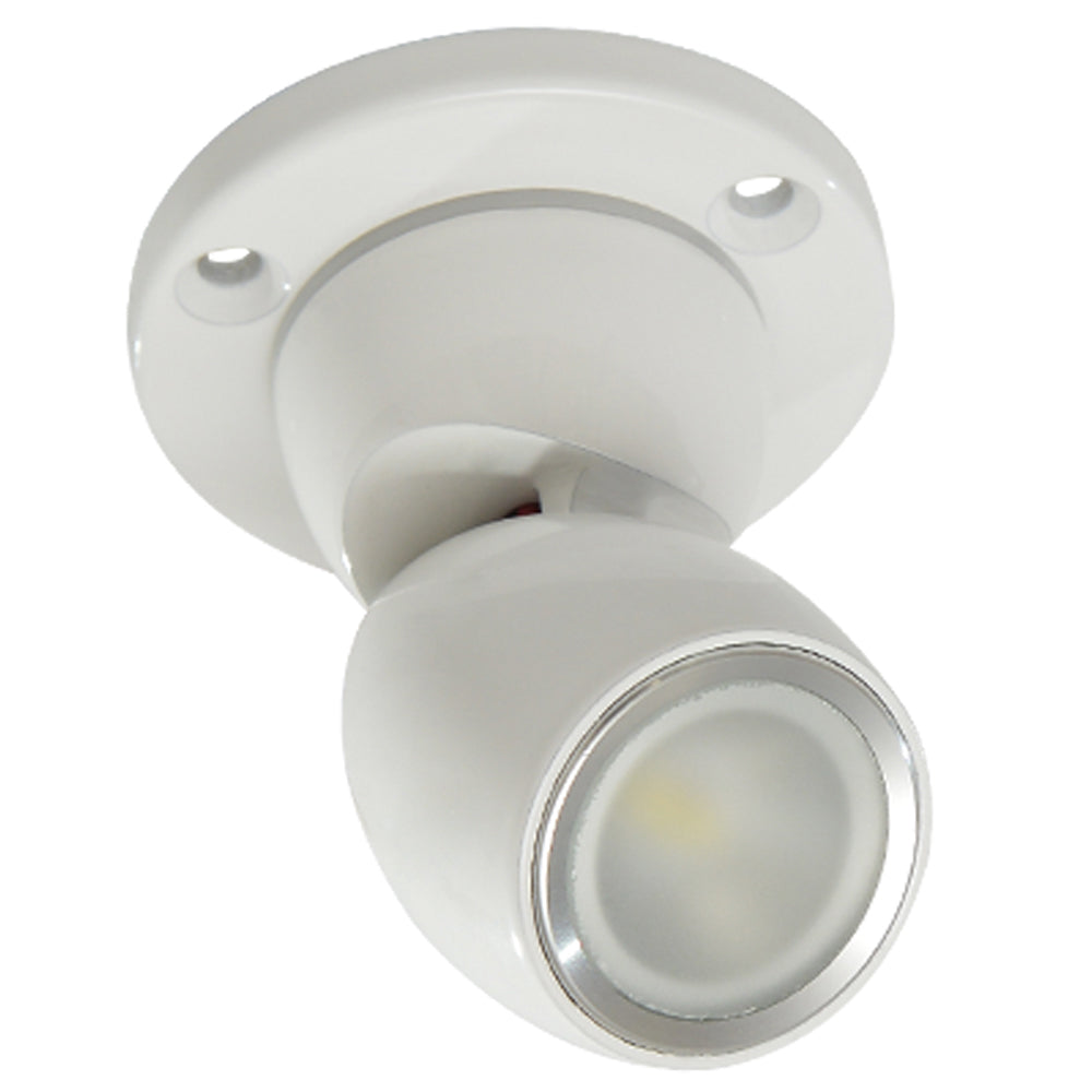 Lumitec GAI2 LED Positionable Light, Heavy-Duty Base, Warm White, Dimmable, IP67