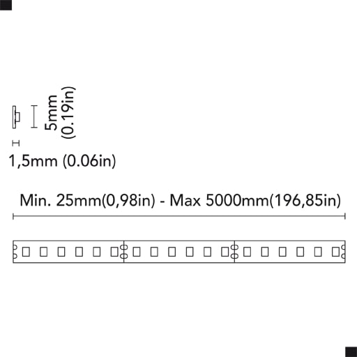 BCM - Mini Flex Led One 240 Slim Flex Led - 24 VDC, 5M