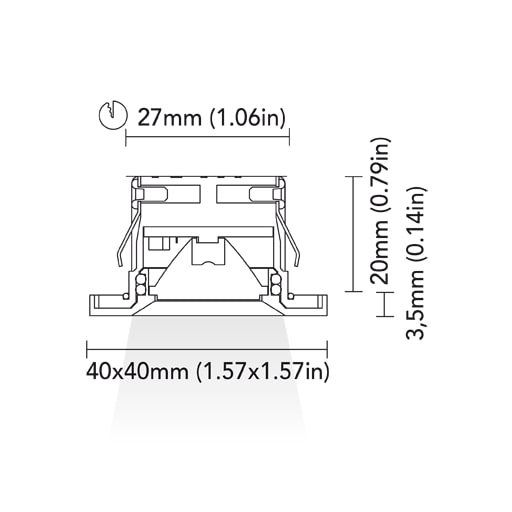 BCM - Sarasota 40 Courtesy Light - 1.5W, 3000K Warm White, 8-32V, IP66