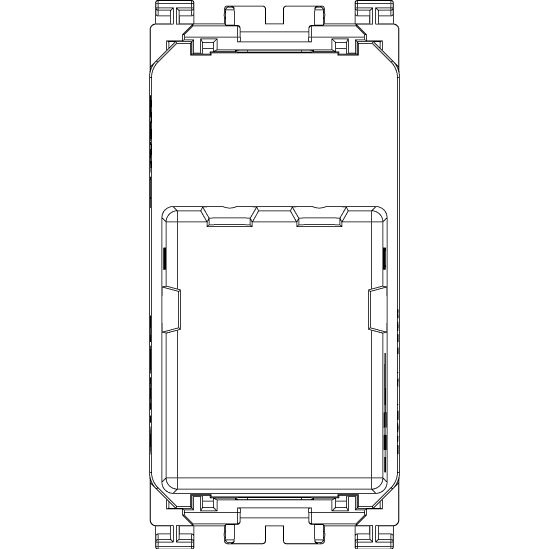 Vimar Arké RJ12 Phone Jack, 6-Position 6-Conductor, Screw Terminals