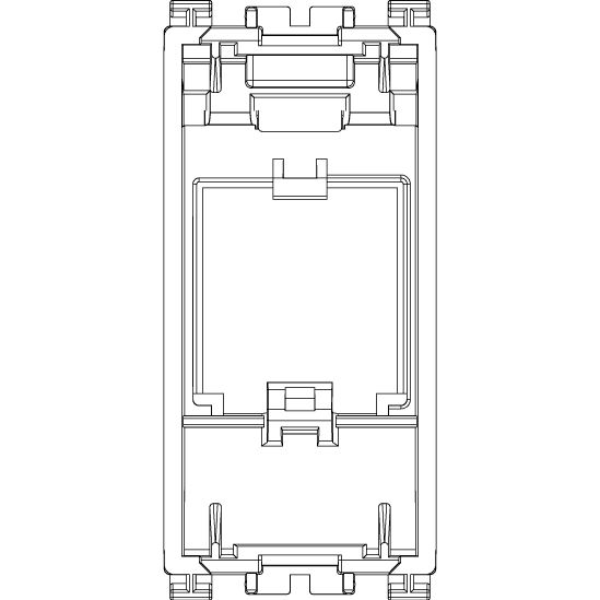 Vimar Arké MINI-COM Panduit Adaptor, 22.2 x 49 x 20.4 mm