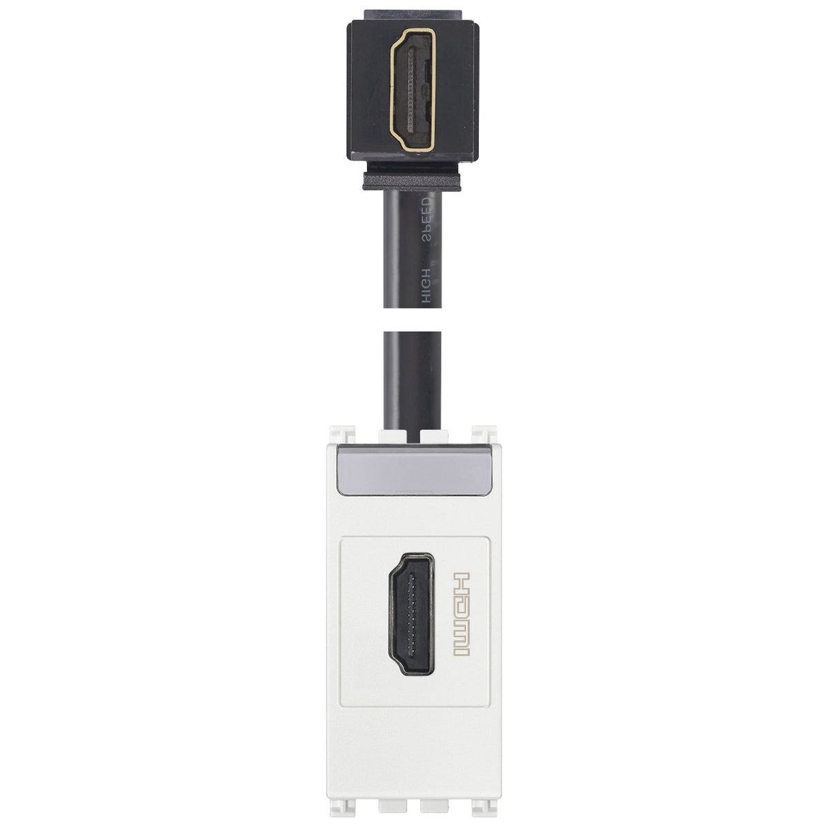 Vimar Arké HDMI 2.1b Outlet, IP20, Keystone Fixing, Flush Mount