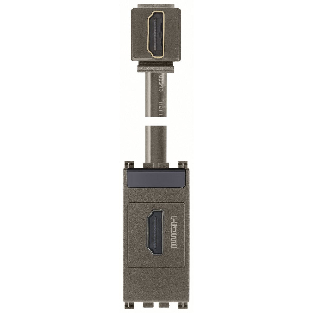 Vimar Arké HDMI 2.1b Outlet, IP20, Keystone Fixing, Flush Mount