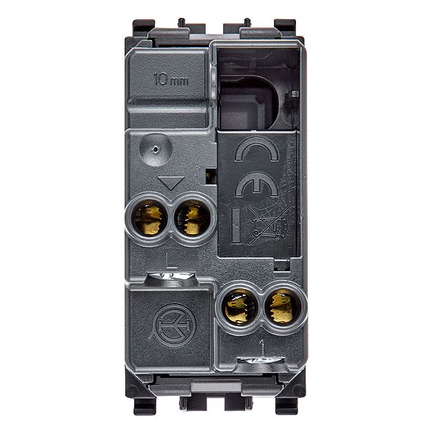 Vimar Eikon 1-Way Switch, 16AX 250V, Lightable, Replaceable Button