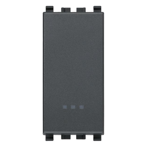 Vimar Eikon 1P NC Push Button, 10A, 250V, Lightable, Replaceable Button, IP40