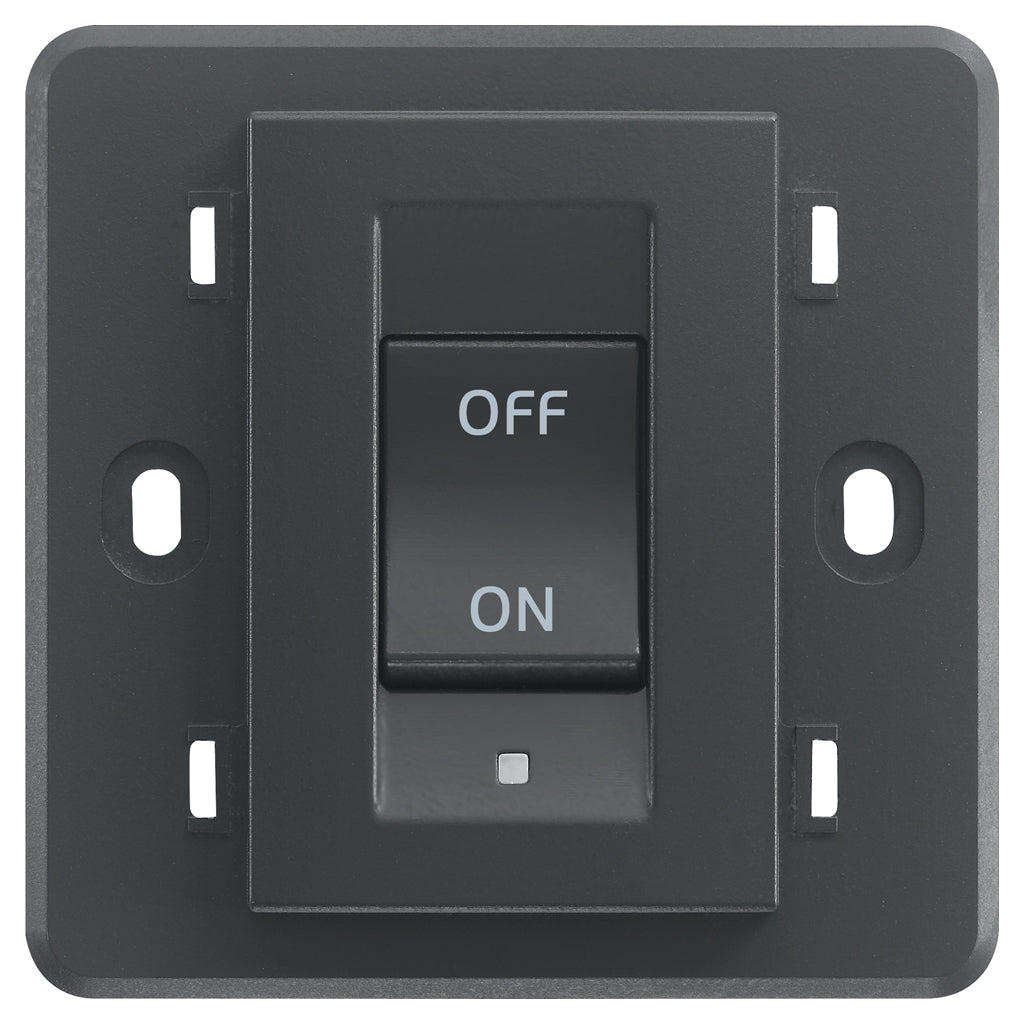 Vimar Eikon 2P 32A 1-Way Switch, For British Standard Mounting Boxes, 250V, 3-Module, IP40