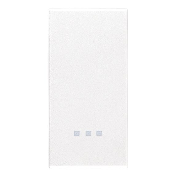 Vimar Eikon 20021 Interchangeable 1-Module Rocker Button Cover, Lightable, IP40