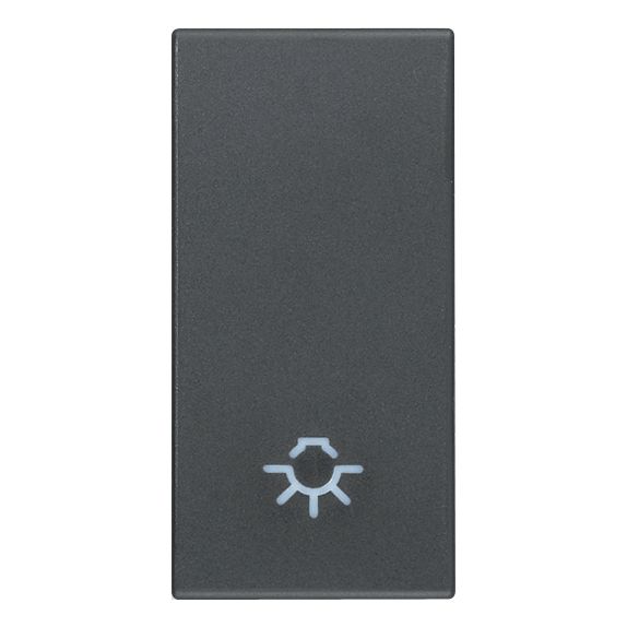 Vimar Eikon 20021 Interchangeable 1-Module Rocker Button Cover, Lightable, IP40