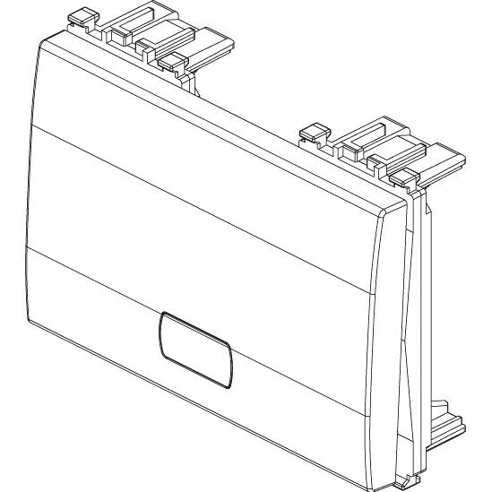 Vimar Eikon Rocker Button, 3-Module, Interchangeable, IP40