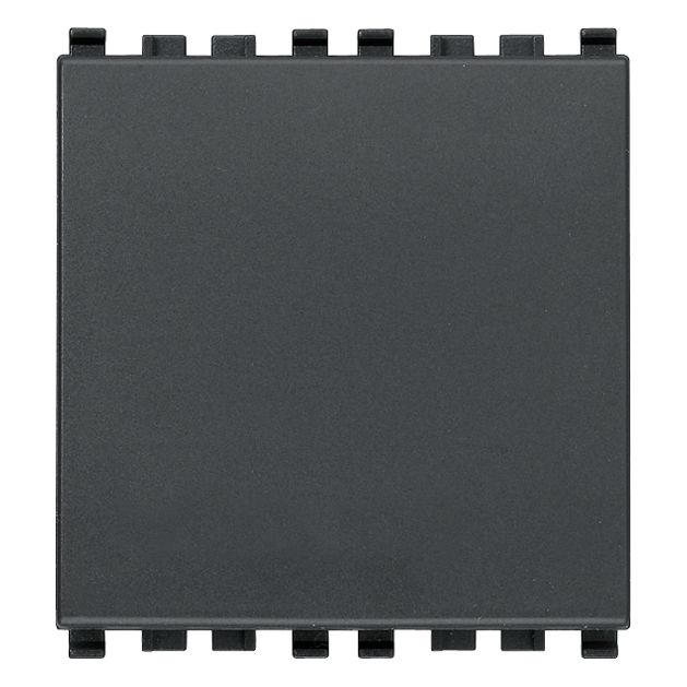 Vimar Eikon 2-Module Blank Module, Flush Mount, Halogen-Free Thermoplastic