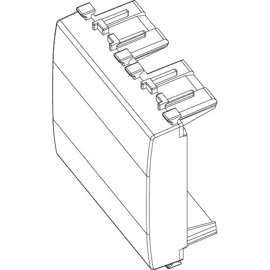 Vimar Eikon 2-Module Blank Module, Flush Mount, Halogen-Free Thermoplastic