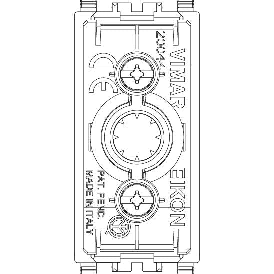 Vimar Eikon Cable Outlet with Cord-Grip, 1 Module