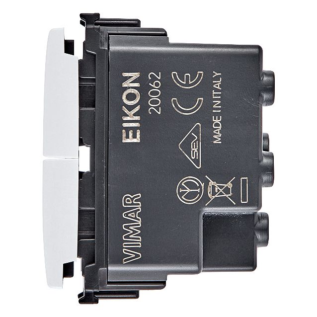 Vimar Eikon Interlocked Push Buttons, NO+NO, 10A, 250V, Directional Arrows