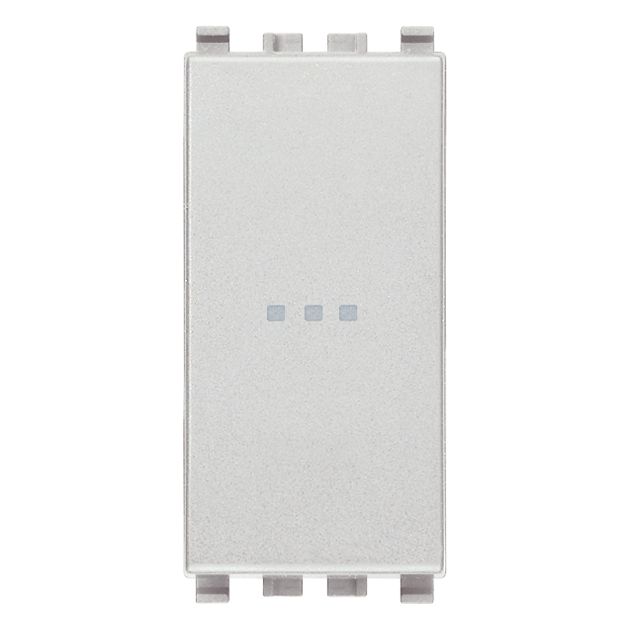 Vimar Eikon Axial 2-Way Rocker Switch, 1P, 16AX, 250V, Lightable, Replaceable Button