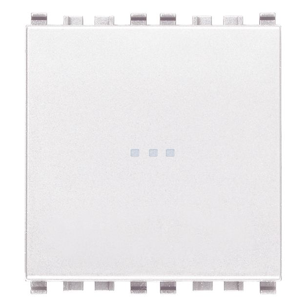 Vimar Eikon Axial 2-Way Rocker Switch, 1P, 16AX, 250V, Lightable, Replaceable Button