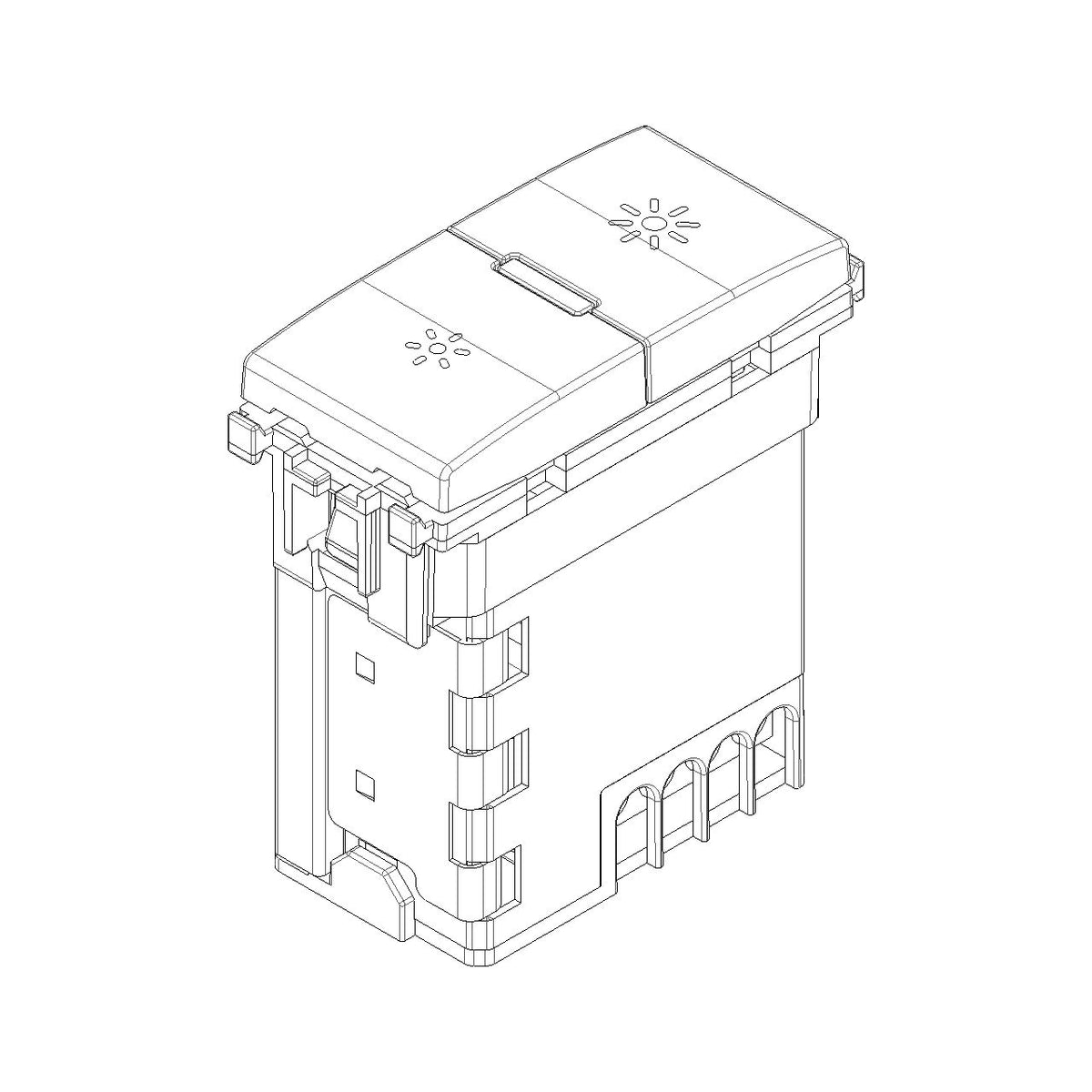 Vimar Eikon Universal MASTER Dimmer, Phase-Cutting, 3-200 W LED