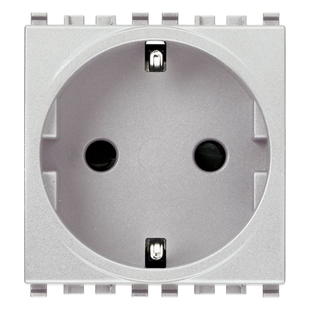 Vimar Eikon SICURY Schuko Socket Outlet, 2P+E, 16A 250V, 2M, IP20