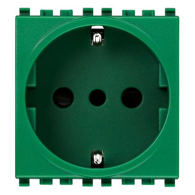 Vimar Eikon P30 SICURY Socket Outlet, 2P+E, 16A 250V, 2 Module