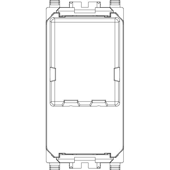 Vimar Eikon RJ12 Phone Jack, 6-Position 6-Conductor, Screw Terminals