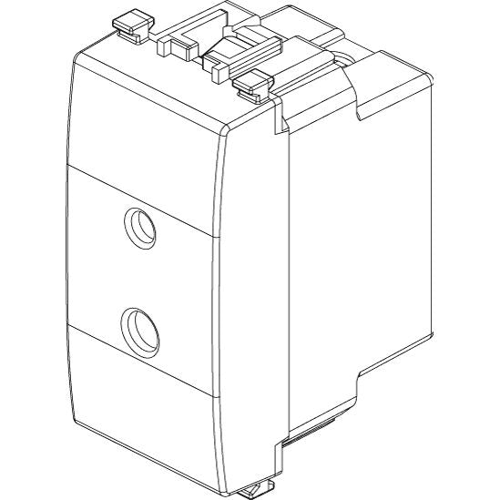 Vimar Eikon Polarized SELV 2P Socket Outlet, For 01616/01617 Plugs, 6A, 24V