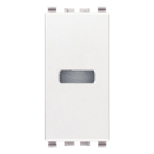 Vimar Eikon Signalling Unit Indicator, 250V, IP40, 1 Module, White Diffuser, Without Lamp