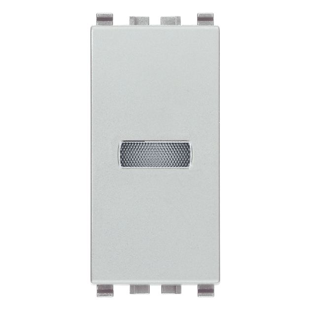 Vimar Eikon Signalling Unit Indicator, 250V, IP40, 1 Module, White Diffuser, Without Lamp