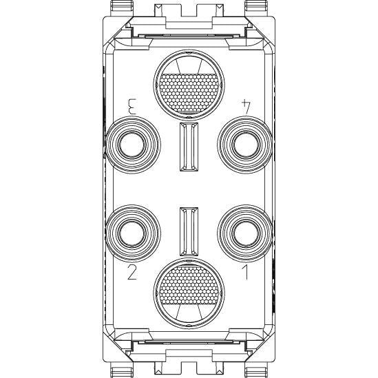 Vimar Eikon Neutral Double Indicator Unit, 250V, IP40, 1-Module, Flush-Mount, Without Signalling Unit