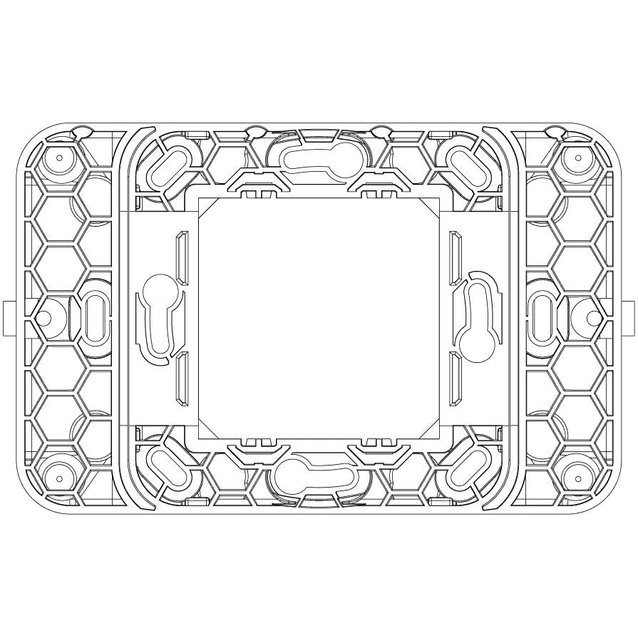 Vimar RF Device Mounting Frame, For Eikon and Plana 2-Module Cover Plates, Surface Mount