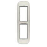 Vimar Eikon Round Cover Plate for Panel Mounting, 2-Module, Metal