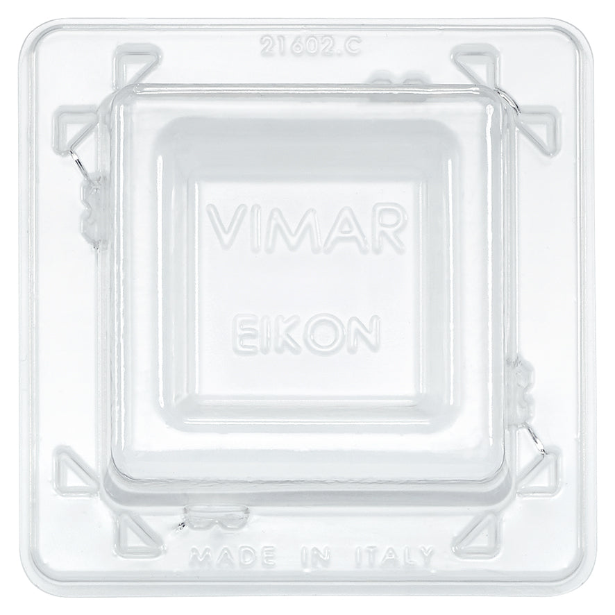 Vimar Eikon Mounting Frame and Protection Cover, 2-Module, 71 mm Centers