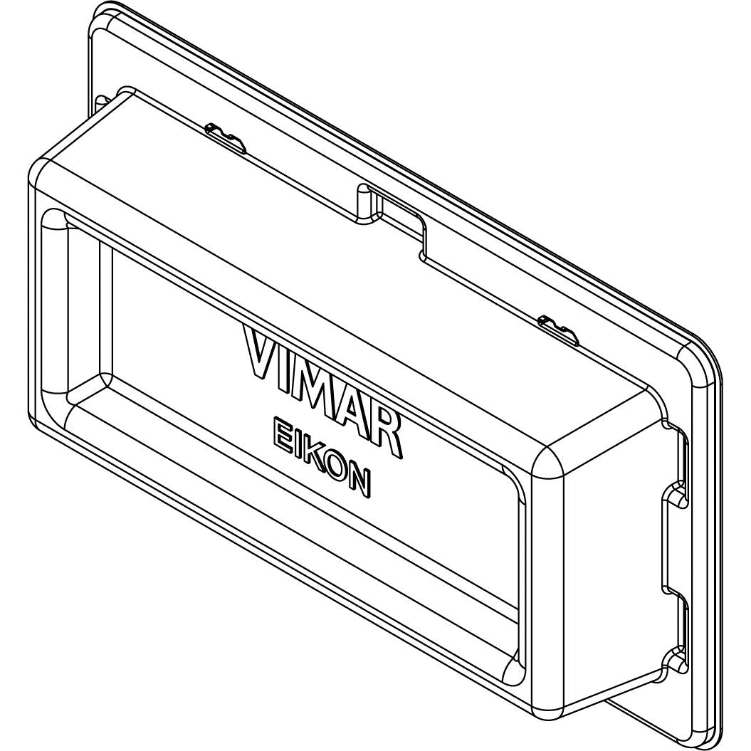 Vimar Eikon Mounting Frame and Protection Cover, 4-Module