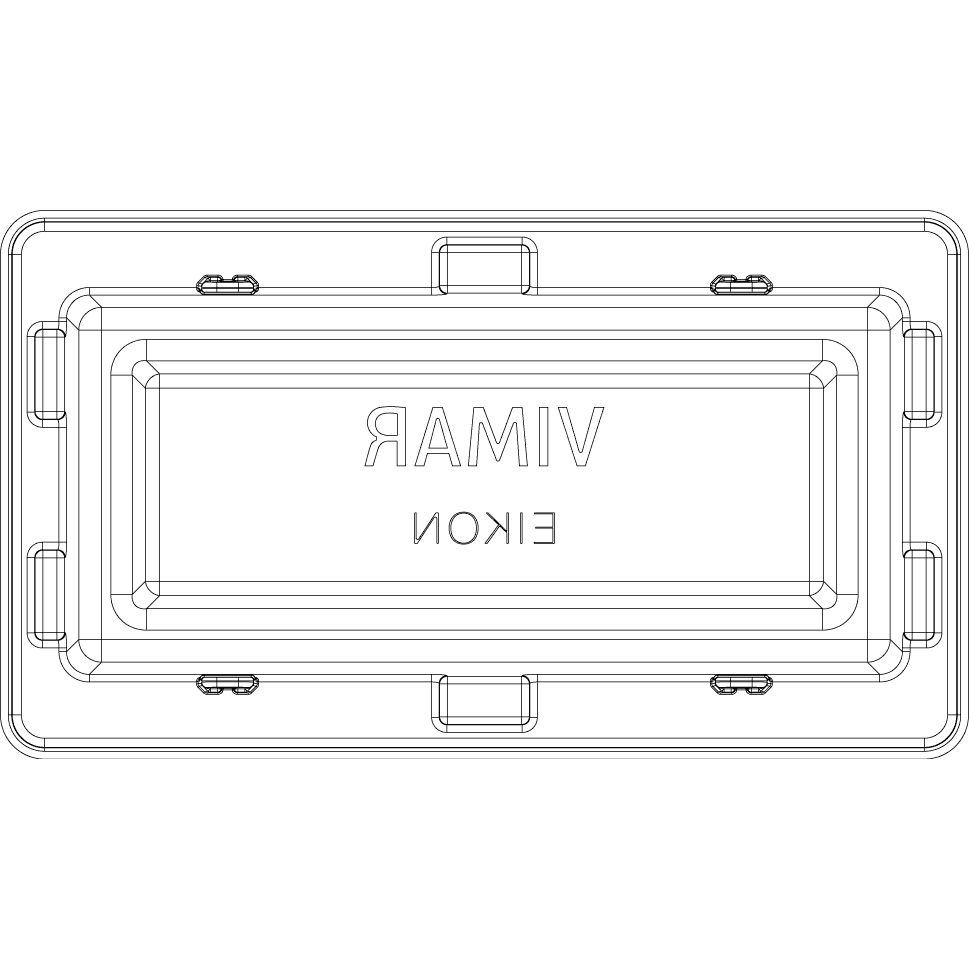 Vimar Eikon Mounting Frame and Protection Cover, 4-Module