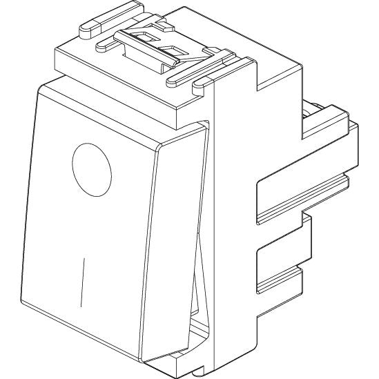 Vimar Idea 2P 1-Way Switch, 16AX, 250V, IP40, Screw Terminal