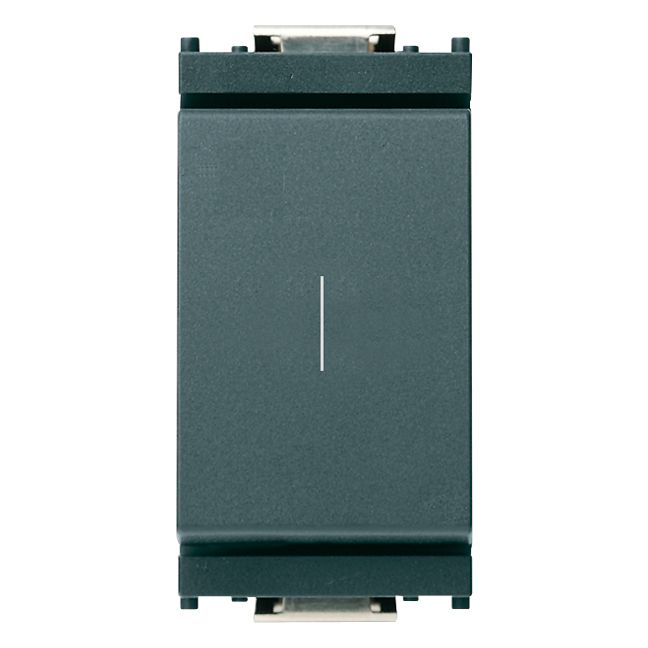 Vimar Idea Push Button, 1P NO, 16A 250V, NC Auxiliary Contact, Flush Mount, IP40