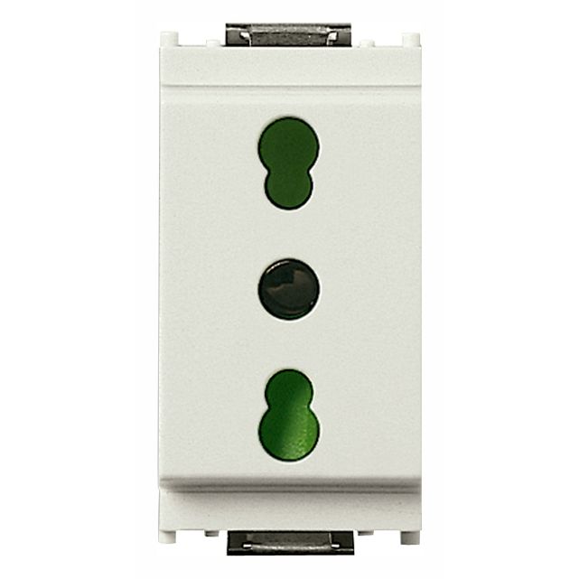 Vimar Idea SICURY Bipasso Socket Outlet, Italian Standard P17/11, 2P+E, 16A 250V, IP20
