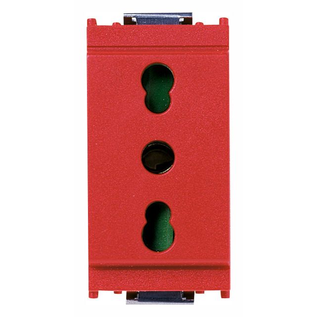 Vimar Idea SICURY Bipasso Socket Outlet, Italian Standard P17/11, 2P+E, 16A 250V, IP20