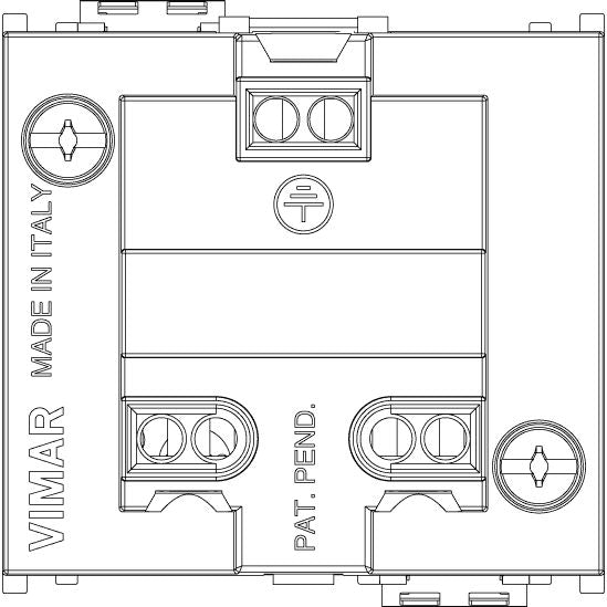 Vimar Idea SICURY Socket Outlet, Italian Standard P30, 2P+E 16A 250V, 2 Modules, IP20