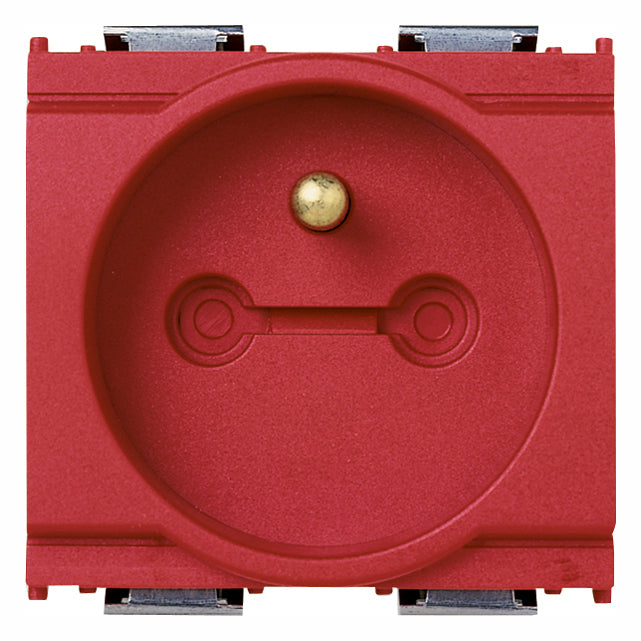 Vimar Idea SICURY Locking 2P+E French Outlet, 16A 250V, IP20, 2-Module