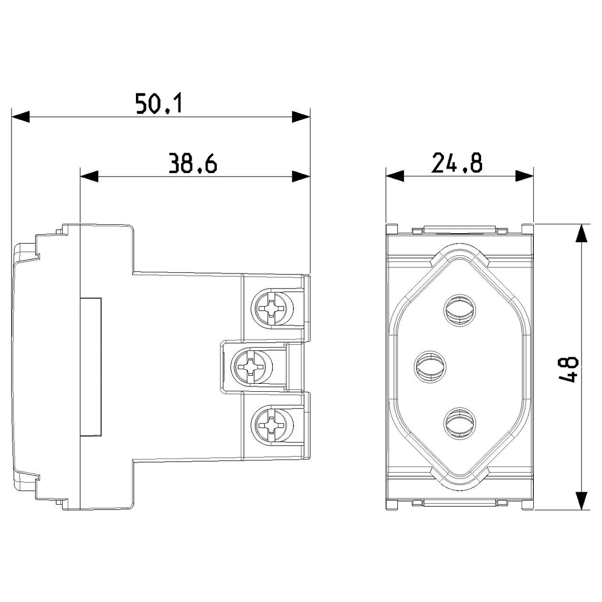 Vimar Idea Swiss Type 13 Socket Outlet, 2P+E, 10A 250V, IP20