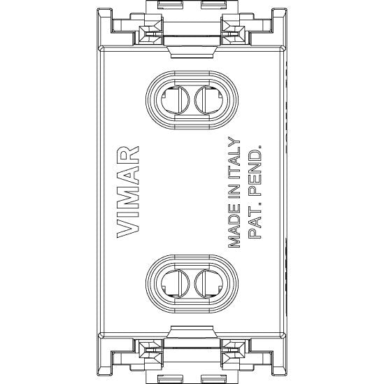 Vimar Idea 2P USA+EU Socket Outlet, 250V, IP20, Flush Mount, Screw Terminal